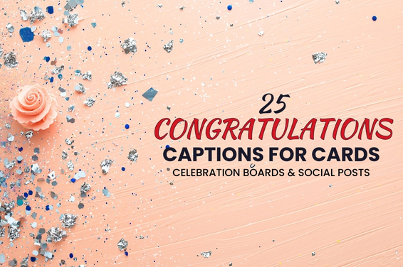 25 Congratulations Captions for Cards, Celebration Boards & Social Posts