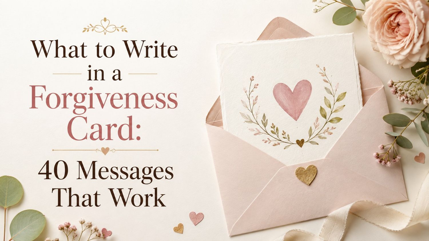 What to Write in a Forgiveness Card: 40 Messages That Work