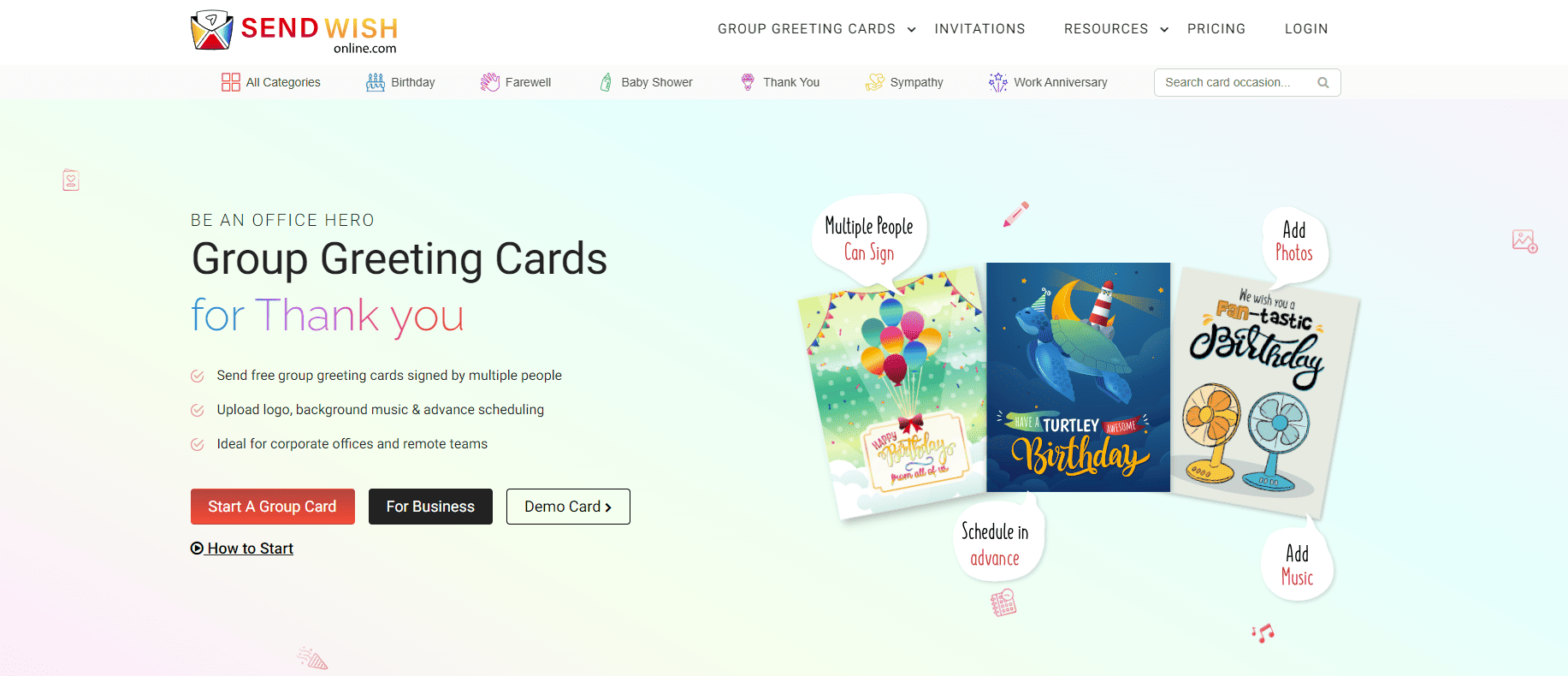 sendwishonline.com best website for birthday invitations 