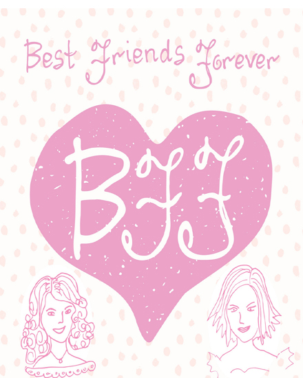 Bff virtual Friendship card
