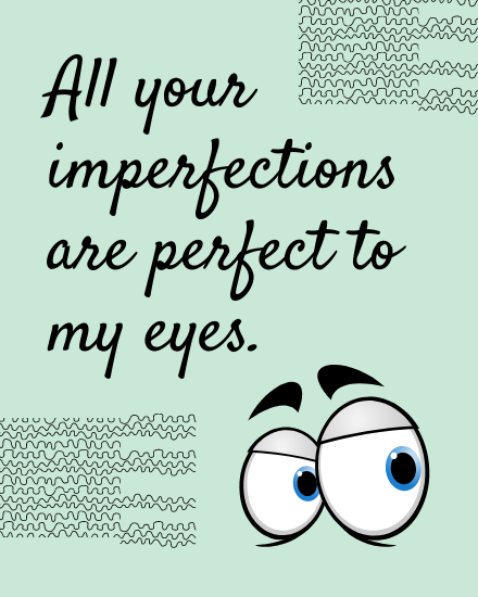 create free imperfections group card