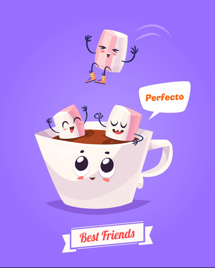 Coffee Mug virtual Friendship card