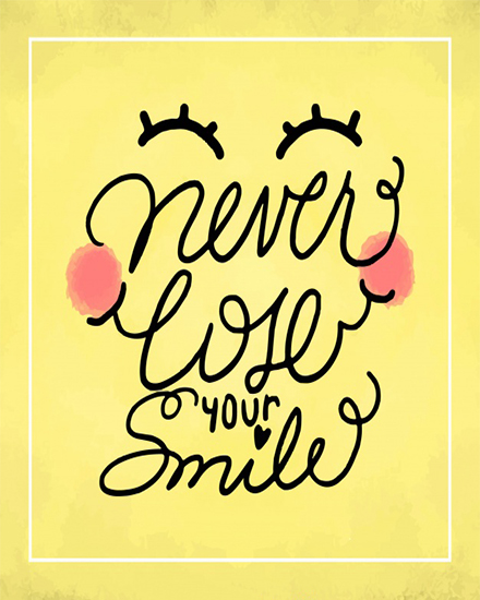  Your Smile virtual Miss You card