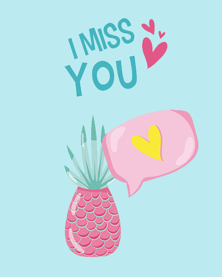 Our Memory Lane virtual Miss You card