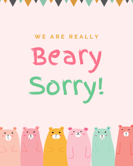 create free Beary tears group card