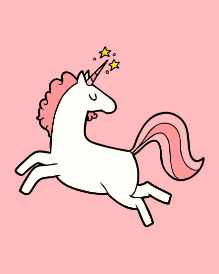 create free unicorn group card