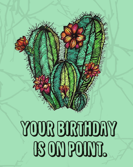 On The Point | Free Funny Birthday Group Card | Free Funny Birthday ...