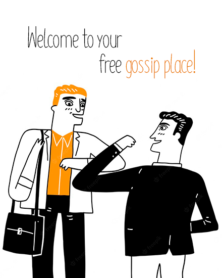create free gossip place group card