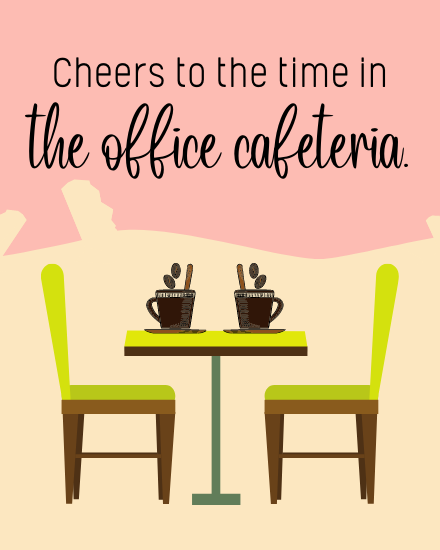 create free office cafeteria group card