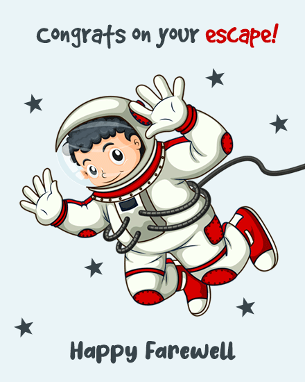 Your Escape online Farewell (GoodBye) Card