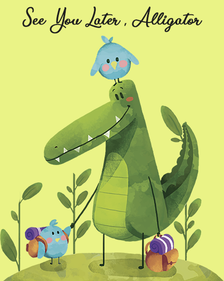 create free alligator group card