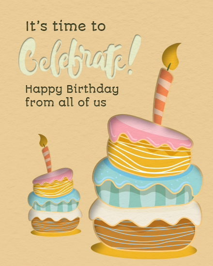 create free time to celebrate group card