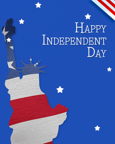 Independence Day virtual 4 July card