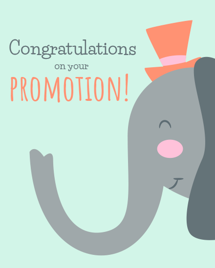 create free elephant cap group card