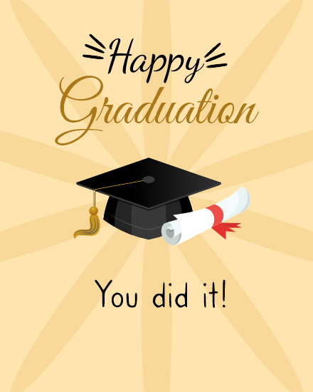 create free You did it  group card