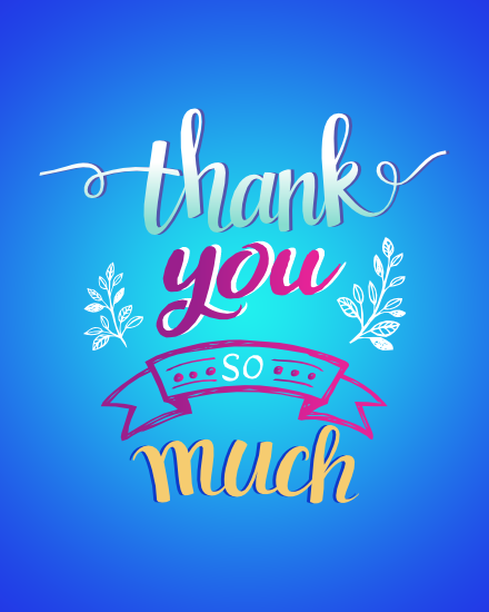 create free Floral Thanks group card