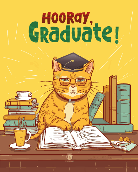 Hooray virtual Graduation card