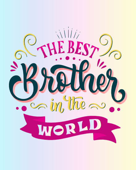 create free best brother group card