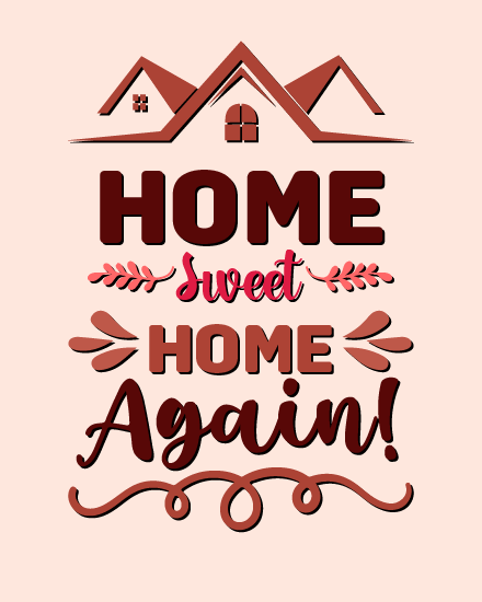 create free home sweet home group card
