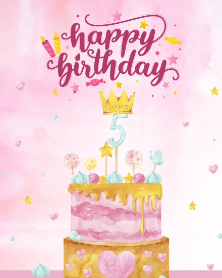 create free decorated cake group card