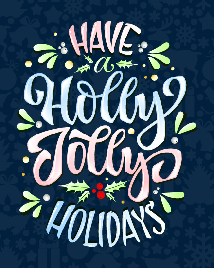 Have A Jolly virtual Happy Holiday card