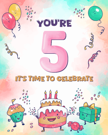 create free Time to Celebrate group card