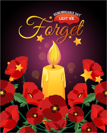 create free Lest we Forget group card