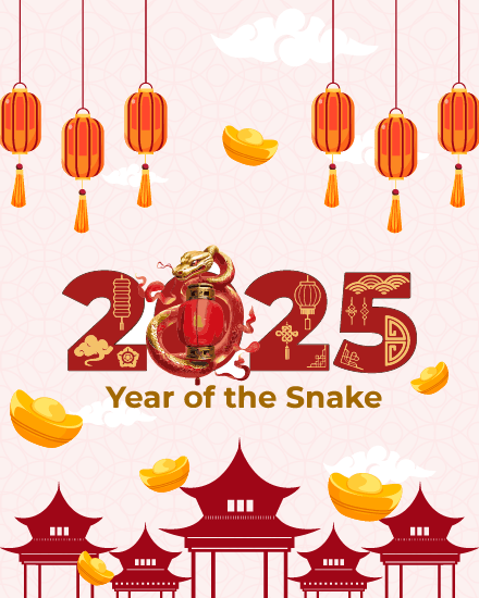 create free year of snake group card