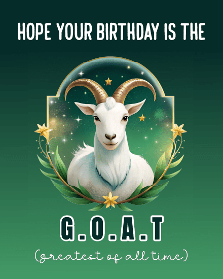 create free Cute Goat group card