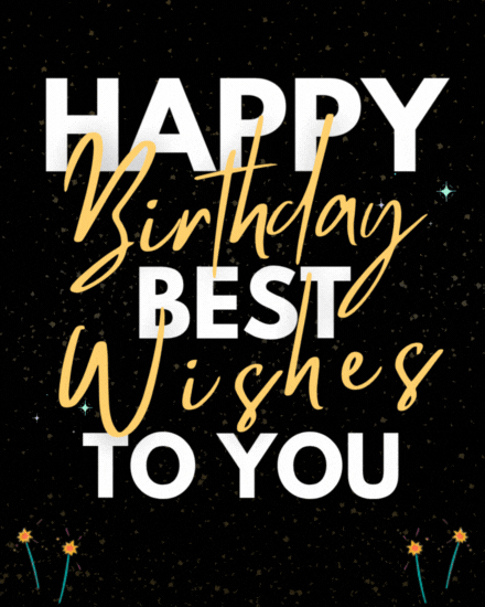 Golden Wishes To You virtual Birthday card