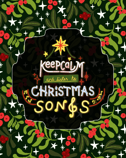 Calm Tunes online Christmas Card