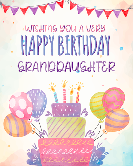 create free vibrant cake with balloons group card