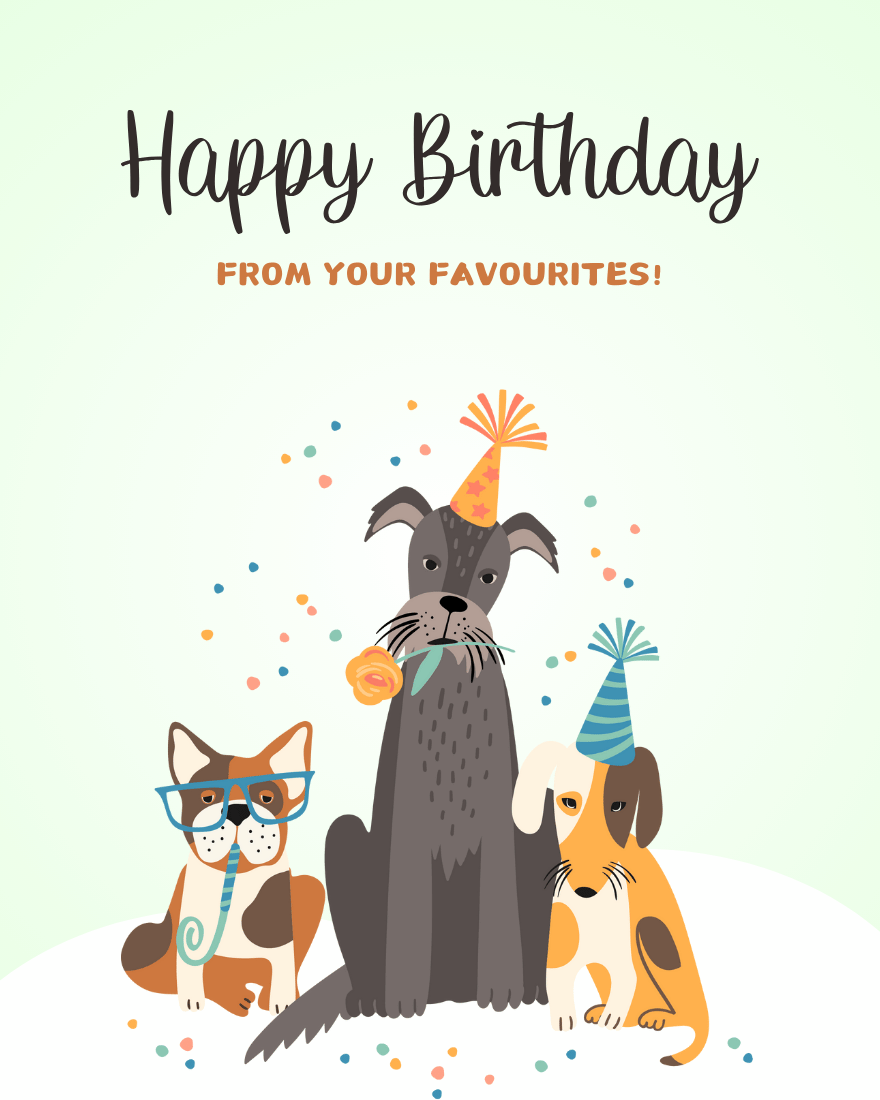create free favourites group card