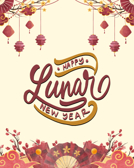 create free happy lunar group card