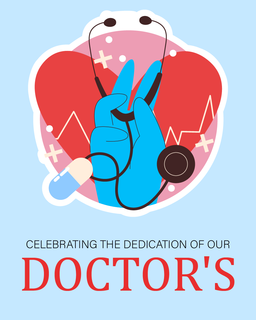 Honoring Our Heroes virtual National Doctor's Day card