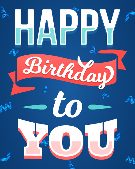 create free Bold message with ribbon  banner group card