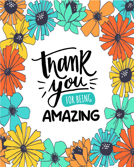 create free amazing floral design group card