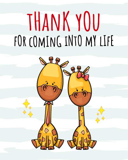 create free for coming into my life group card