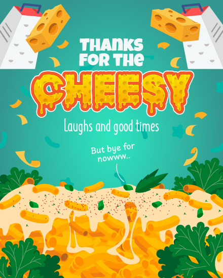 Laughs And Good Times virtual Group Leaving card