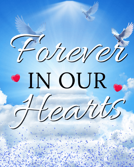 create free Forever in our Hearts group card create free Forever in our Hearts group card
