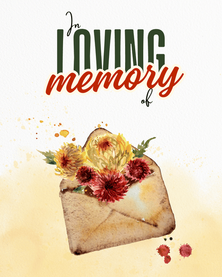 create free Rustic Floral Envelope group card create free Rustic Floral Envelope group card