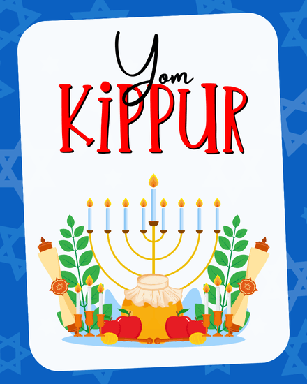 create free Menorah Apples Scrolls group card
