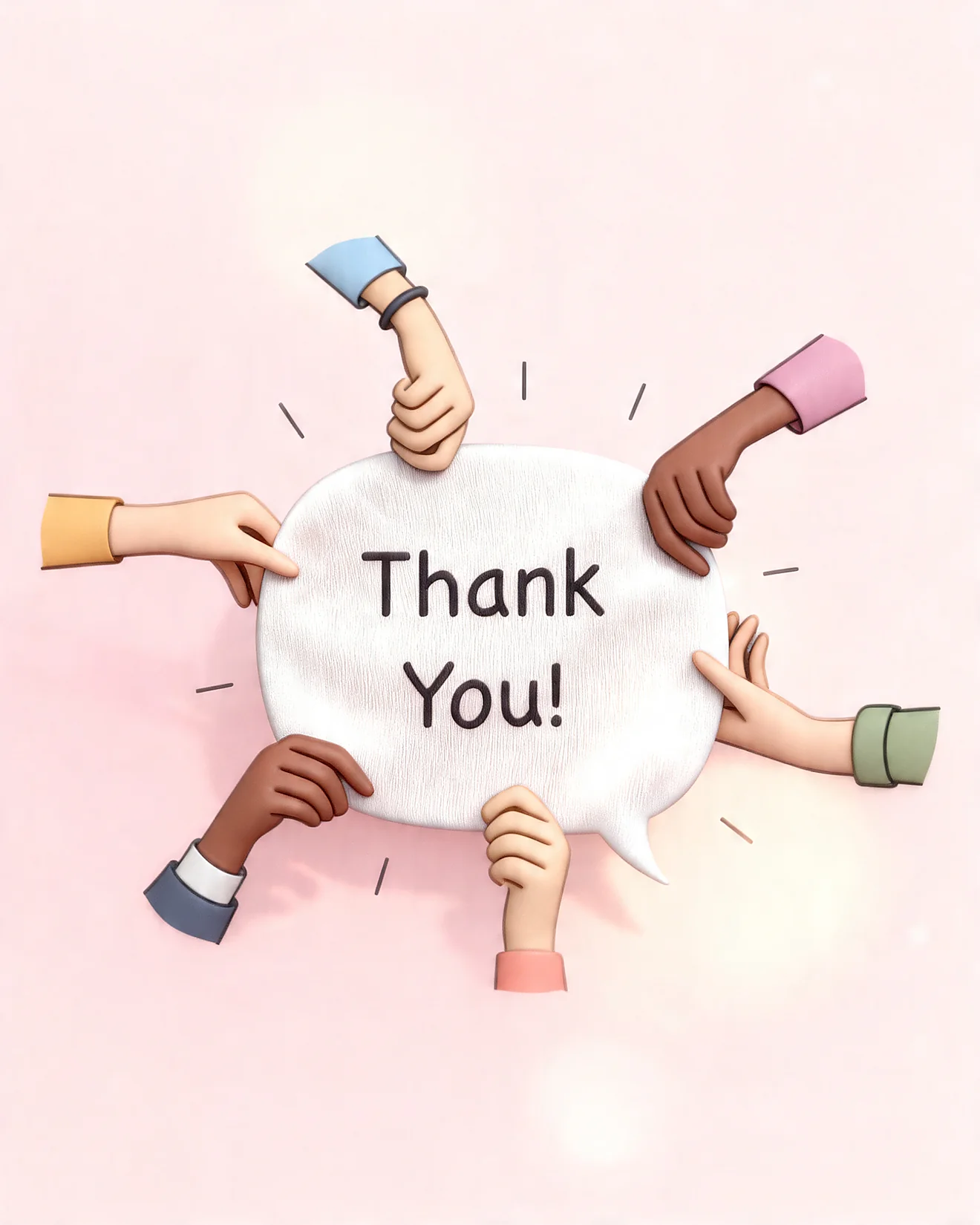 Collaborative Thanks virtual Thank You card