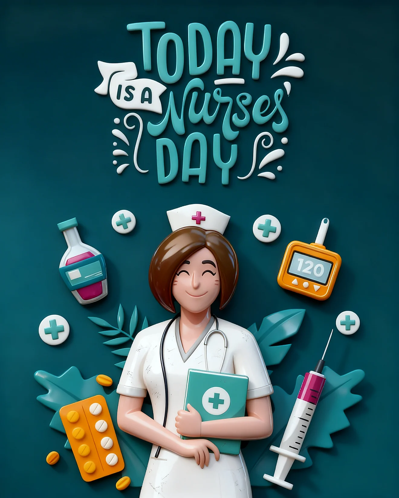 Dedicated Care Hero virtual Nurses Day card