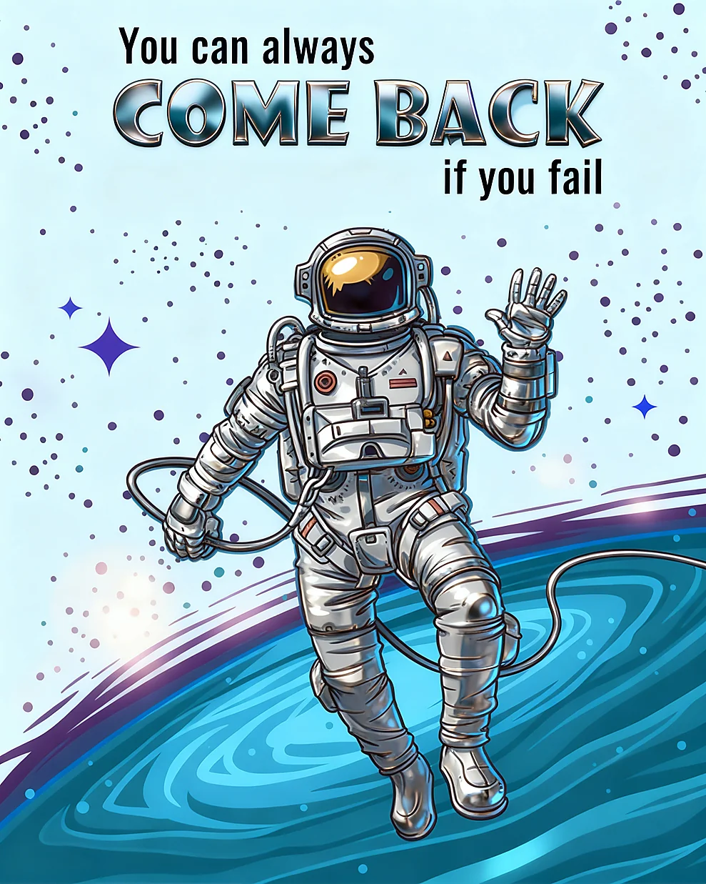 Out Of This World virtual Group Leaving card