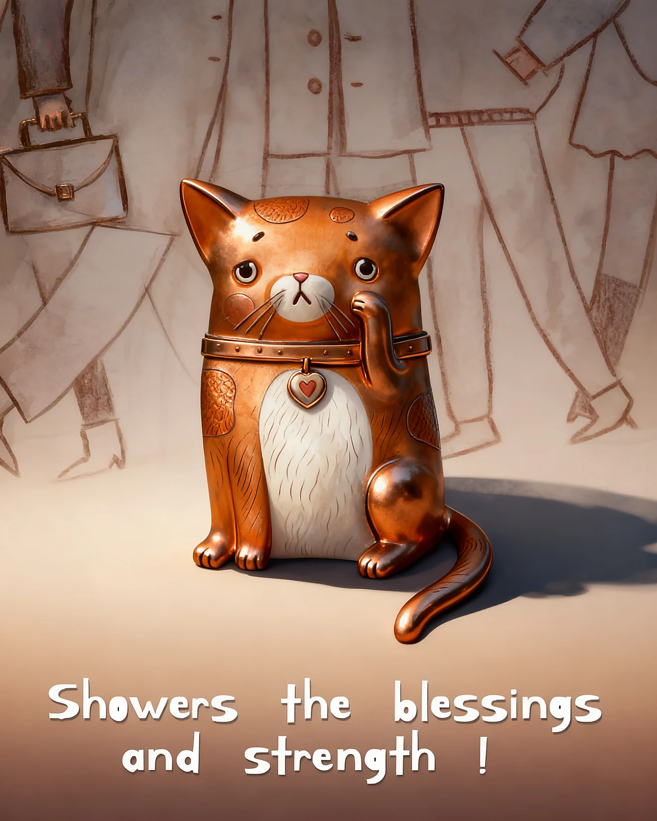 Strength And Blessings virtual Pet Sympathy card