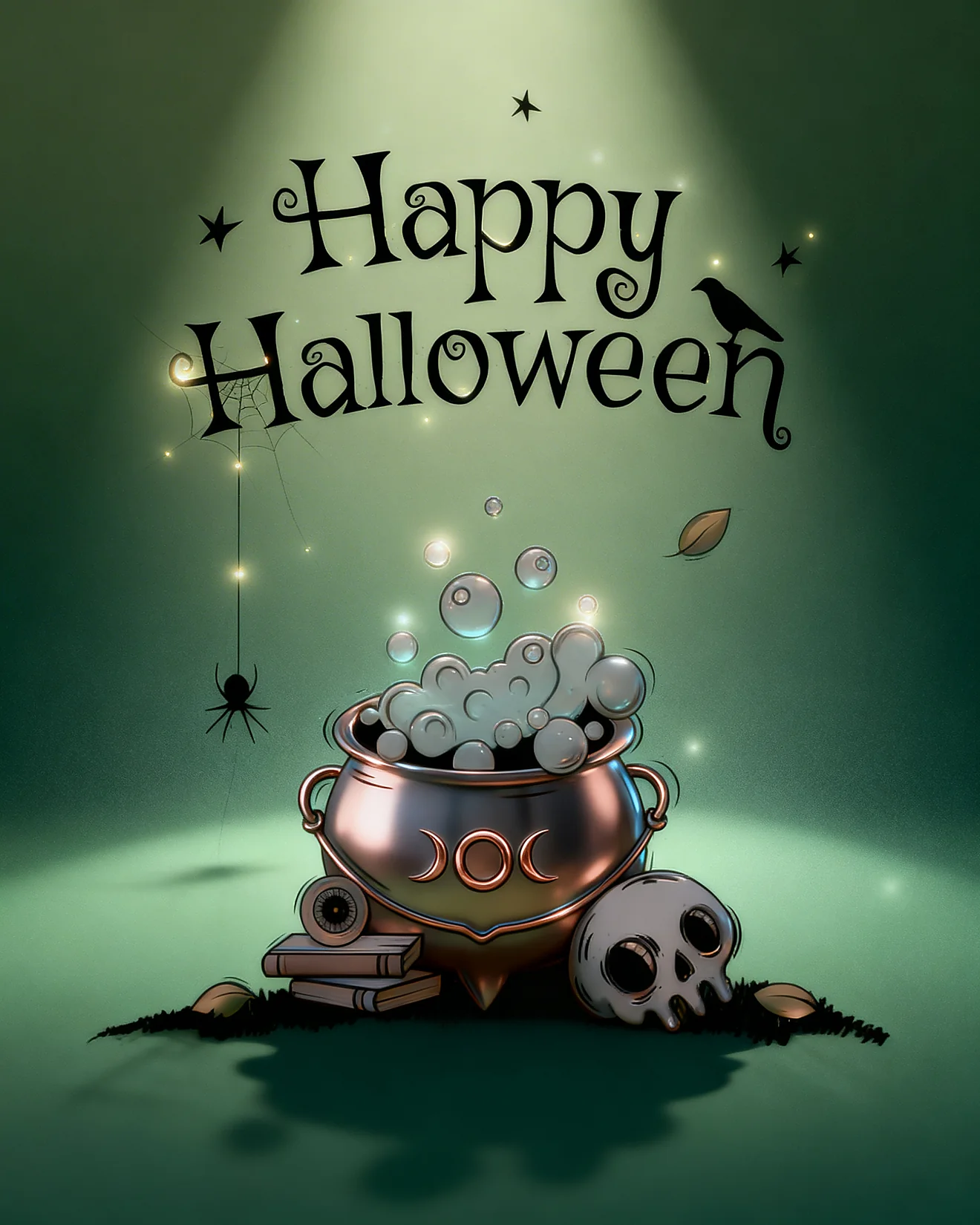 Wicked Brew Vibes virtual Halloween card