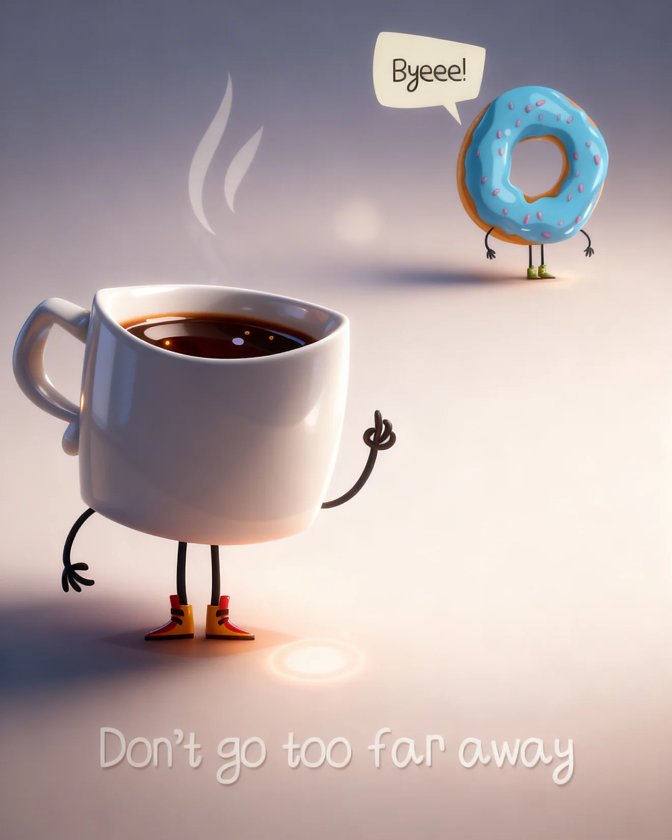 One Last Coffee Break virtual Farewell (GoodBye) card