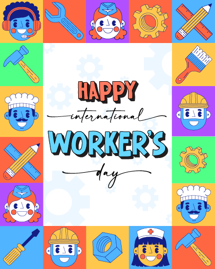 Honor Every Worker virtual Labor Day card