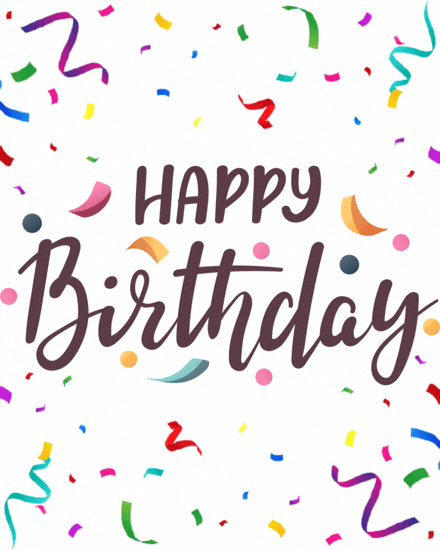 Confetti Celebration virtual Husband birthday card